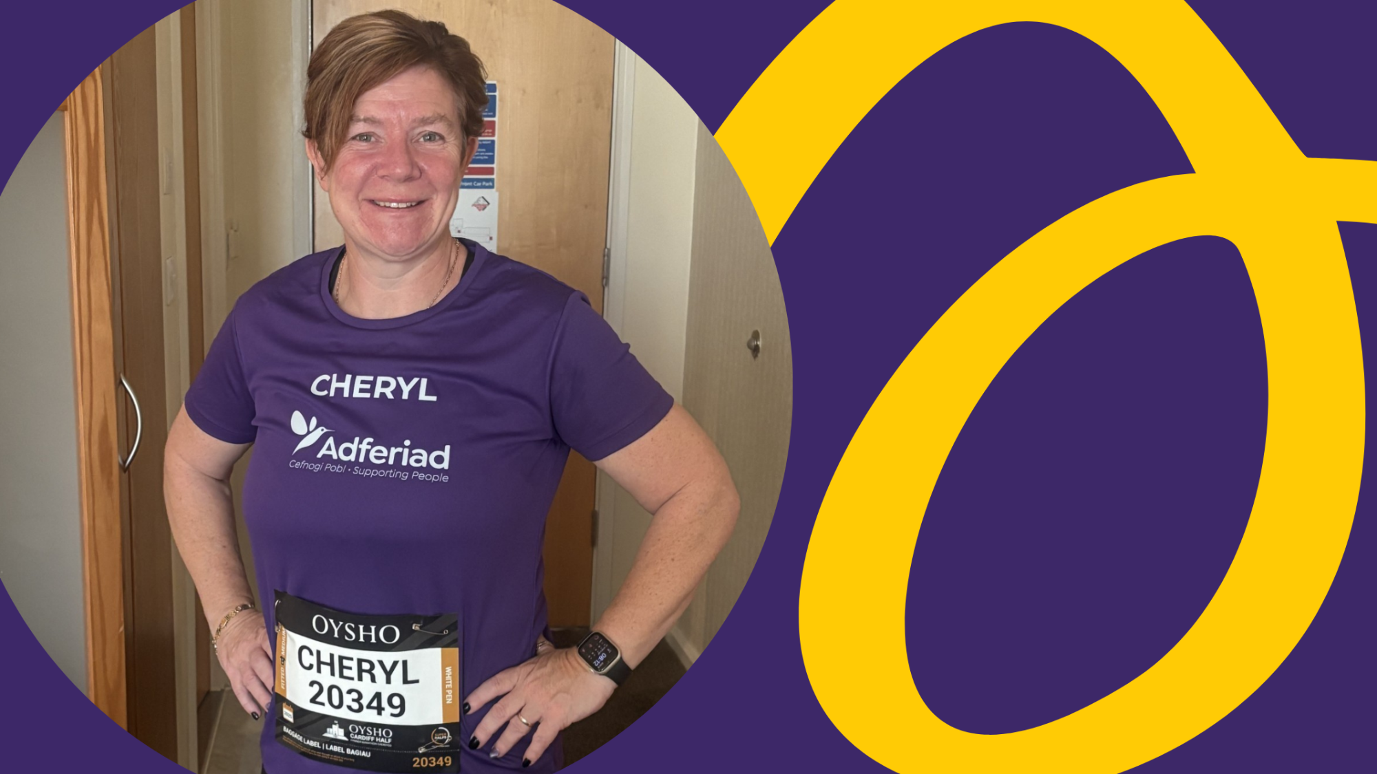 “Every difficult mile has a greater purpose”: Cheryl takes on the London Marathon for Adferiad